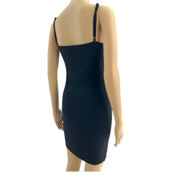 Shein SMALL Black Y2K Butterfly Sheath Bodycon Stretchy Mini Dress - Picture 4 of 5